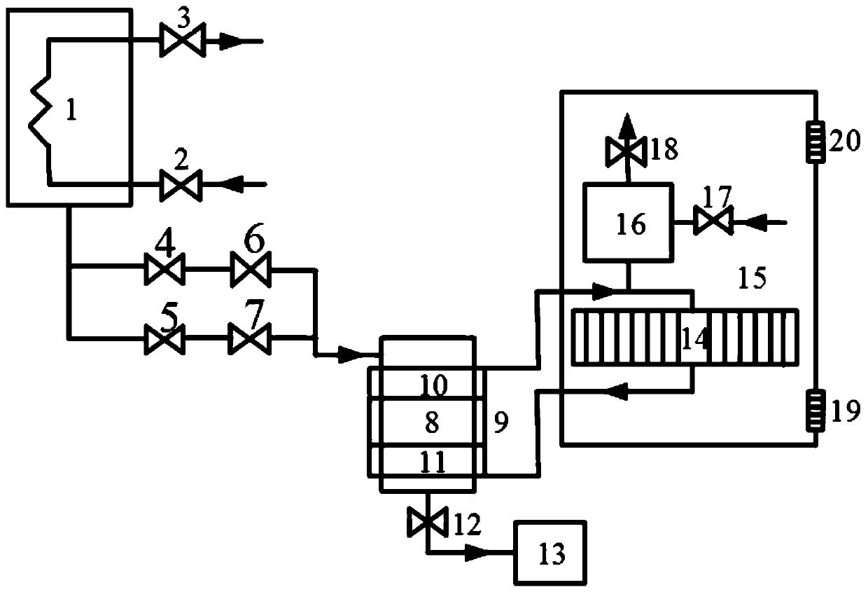 Passive accident discharge and cooling system and method of steam generator in nuclear power station