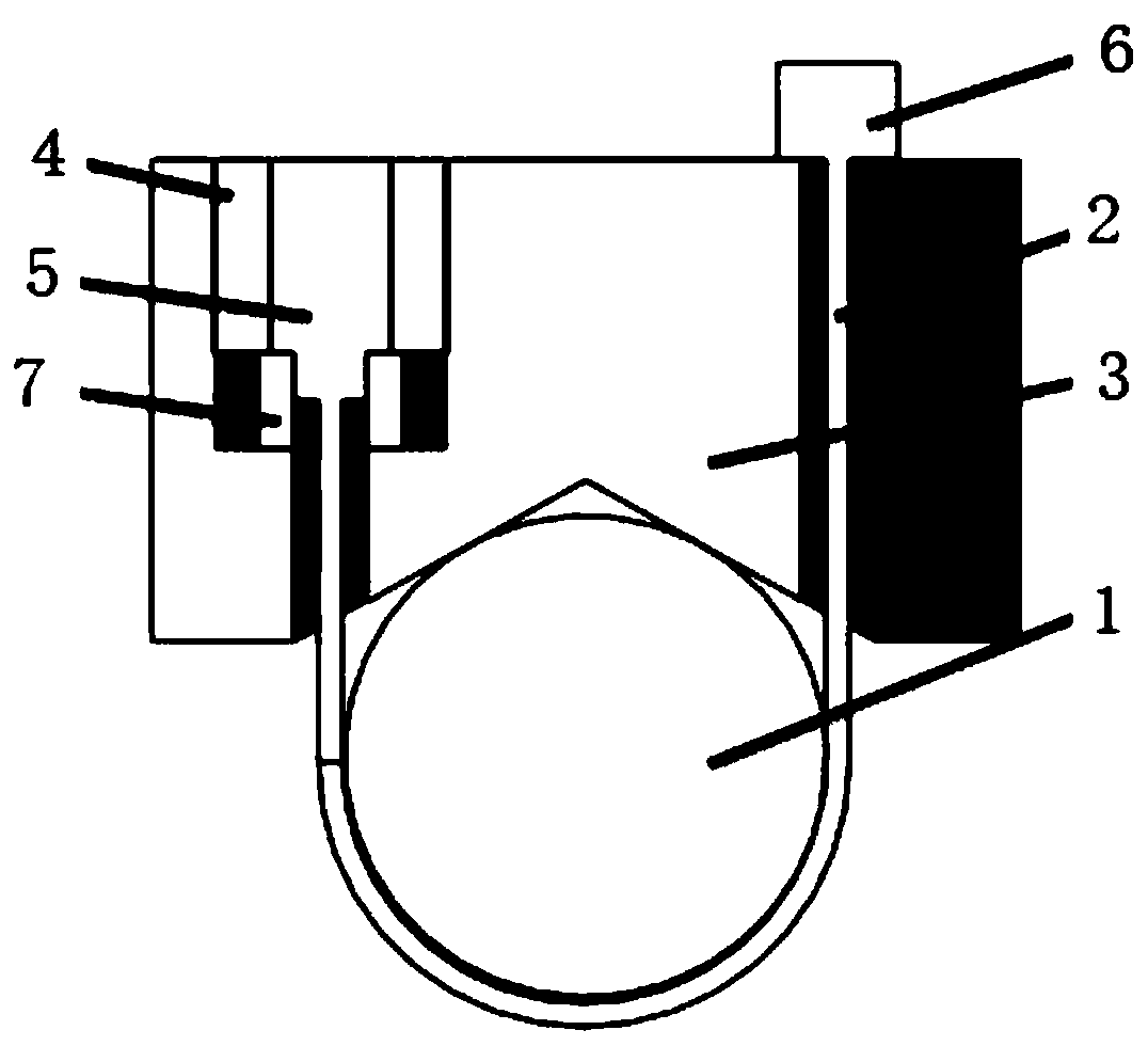 Radial deformation measuring device based on LVDT sensor