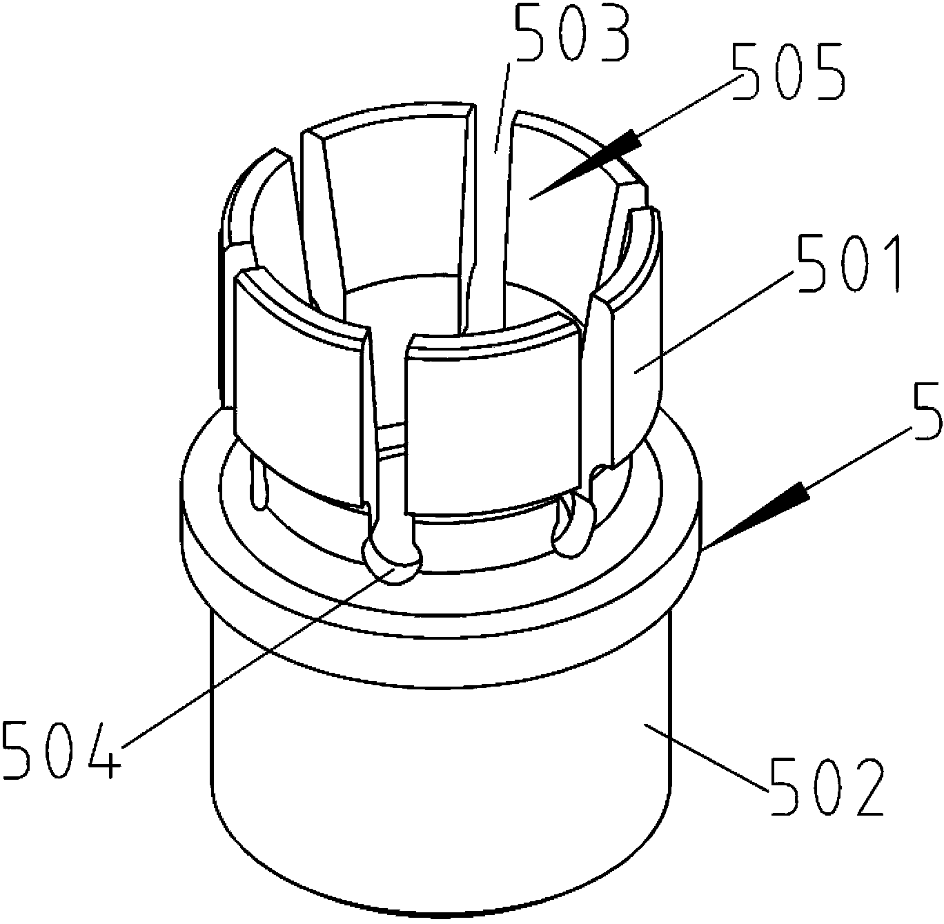 Pneumatic expansion type clamp