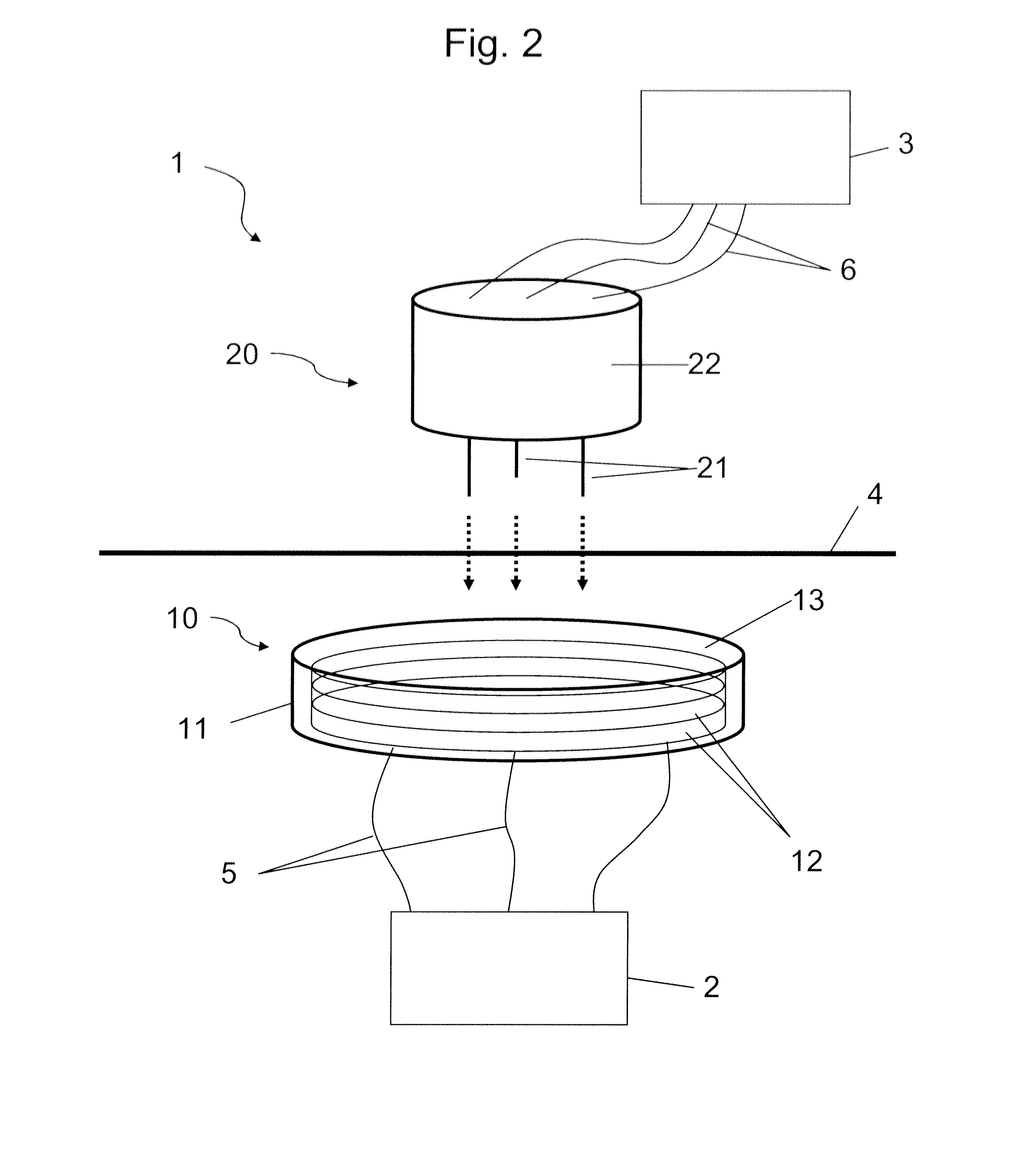 Subcutaneous device for electrical percutaneous connection