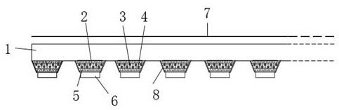 A packaging structure for a direct-lit backlight source and a manufacturing method thereof
