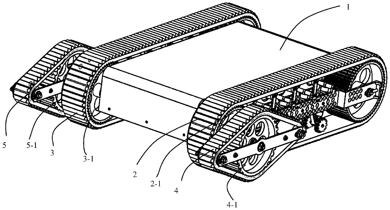 Adaptive underactuation track robot