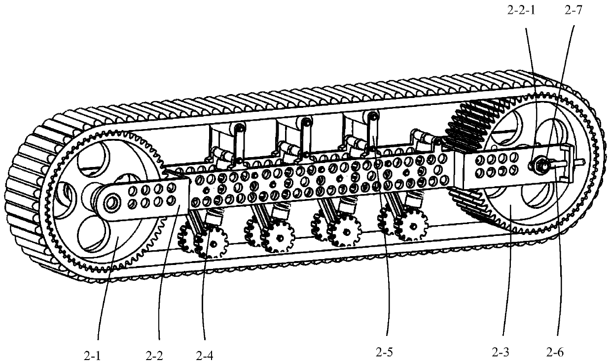 Adaptive underactuation track robot