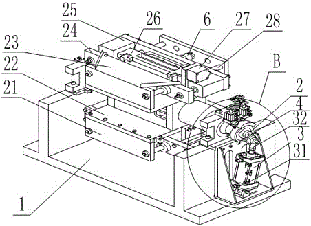 A kind of lead parts casting equipment