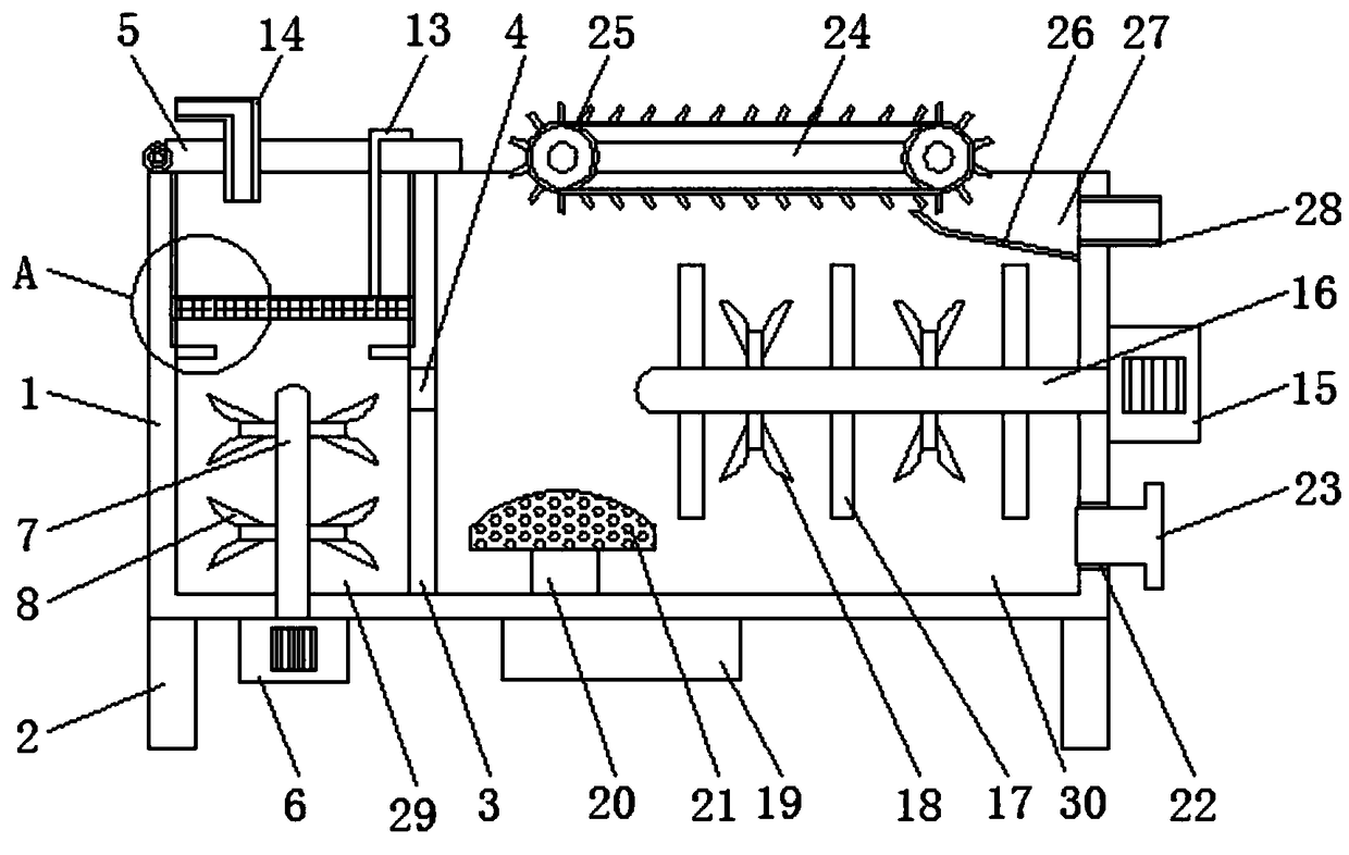 Air floating machine for water treatment