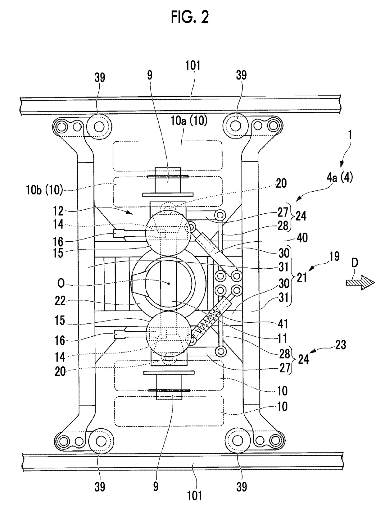 Steering bogie, and vehicle for track-based transportation system