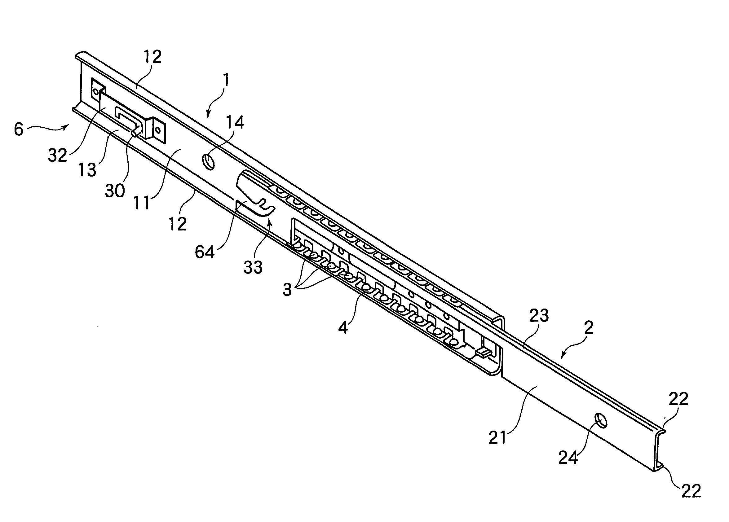 Slide Rail Unit With Retaining Function