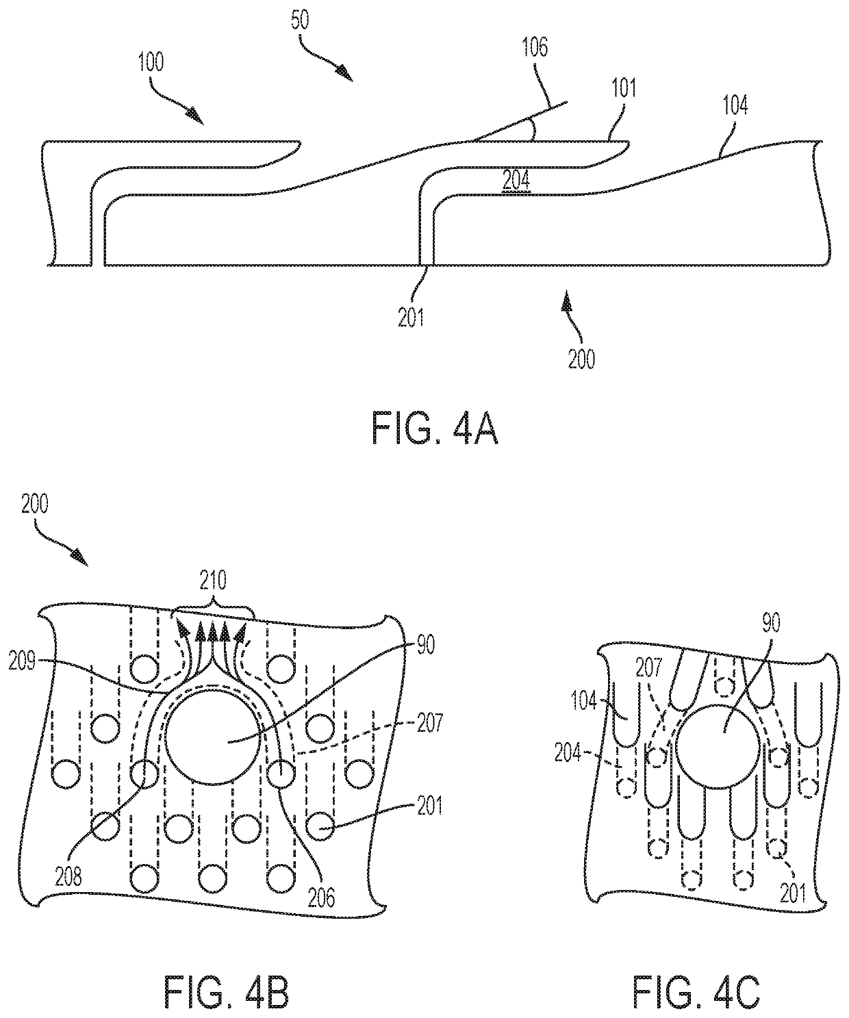 Feature based cooling using in wall contoured cooling passage