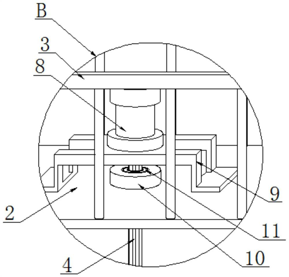 Central transmission mud scraper