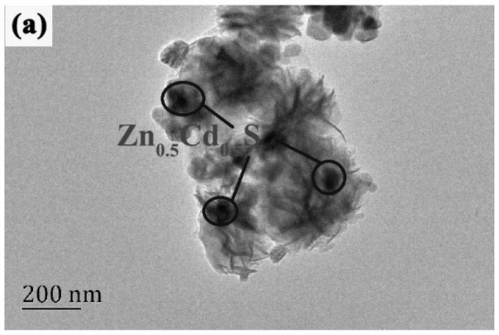 Photocatalyst for efficiently photocatalytically decomposing water to produce hydrogen and preparation method thereof