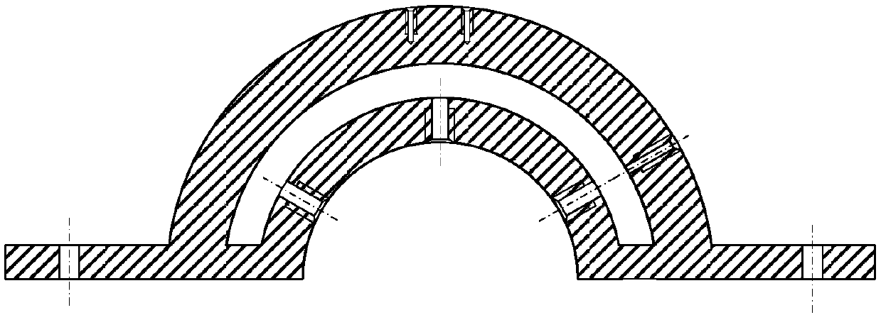 Hydraulic tight type ultrasonic guided wave damage detecting device for stranded wire structure