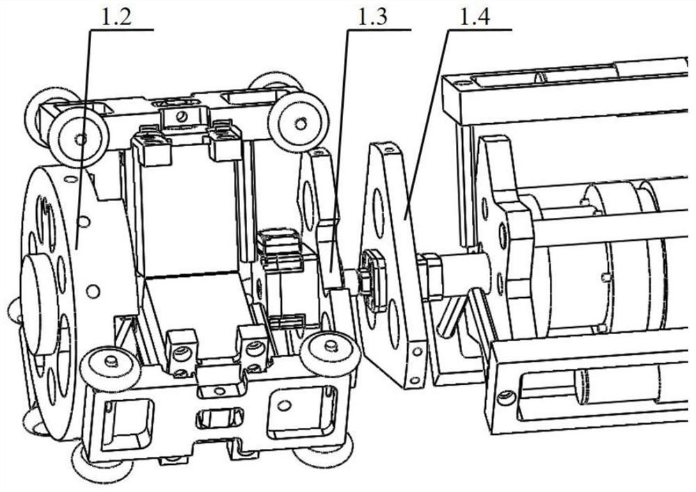 Variable-diameter shell inner welding seam shape-follow-up grinding and polishing machining robot