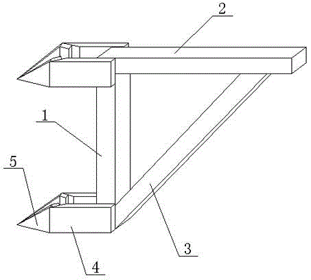 Horizontal supporting structure for building construction and method for installing same