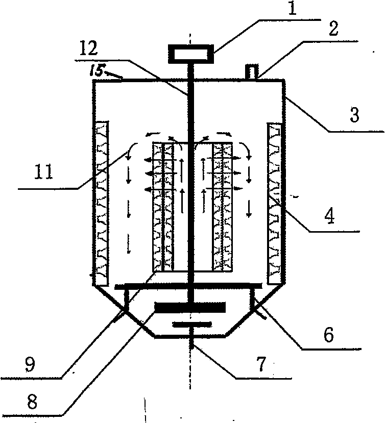 Cross current intrinsic cycle ultrasonic and microwave leaching reactor and leaching method thereof