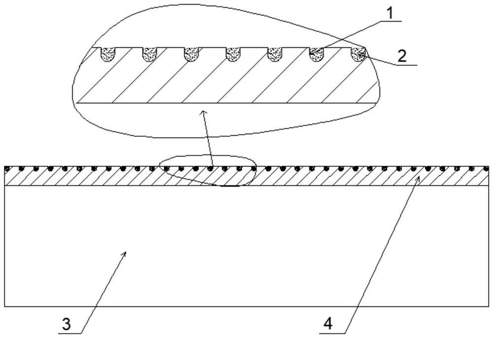 Surface micro-pit self-lubricating coating and preparation method thereof