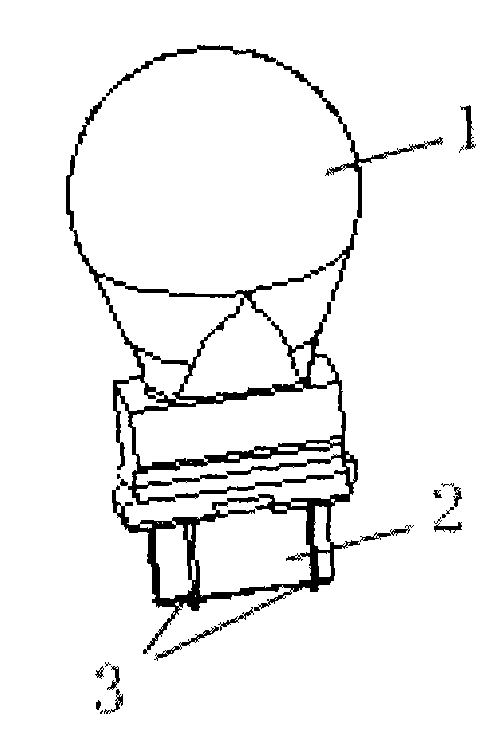 Contact-type lamp holder for wedge-shaped bulb