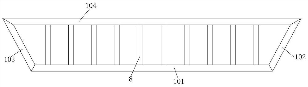 Anti-falling cargo hold area structure gap bridge platform