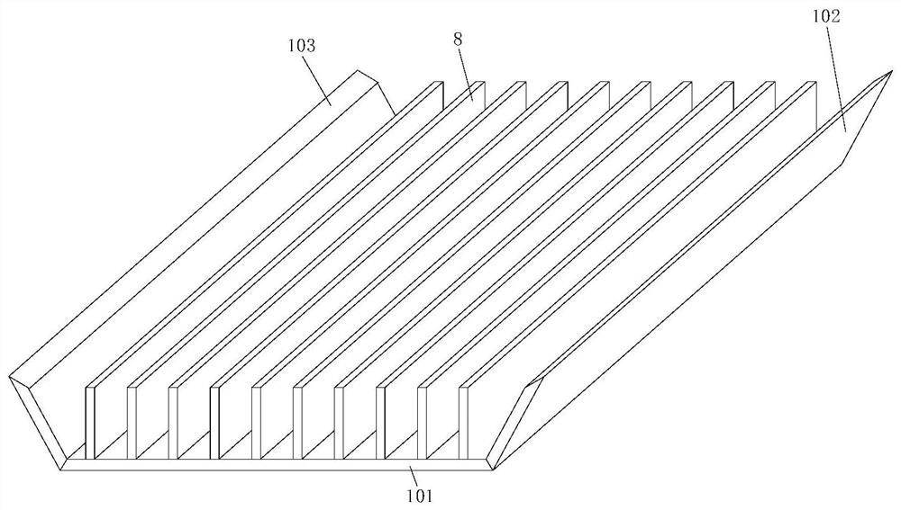 Anti-falling cargo hold area structure gap bridge platform