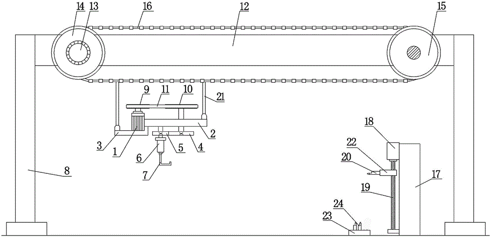 Novel steel cylinder surface paint spraying equipment