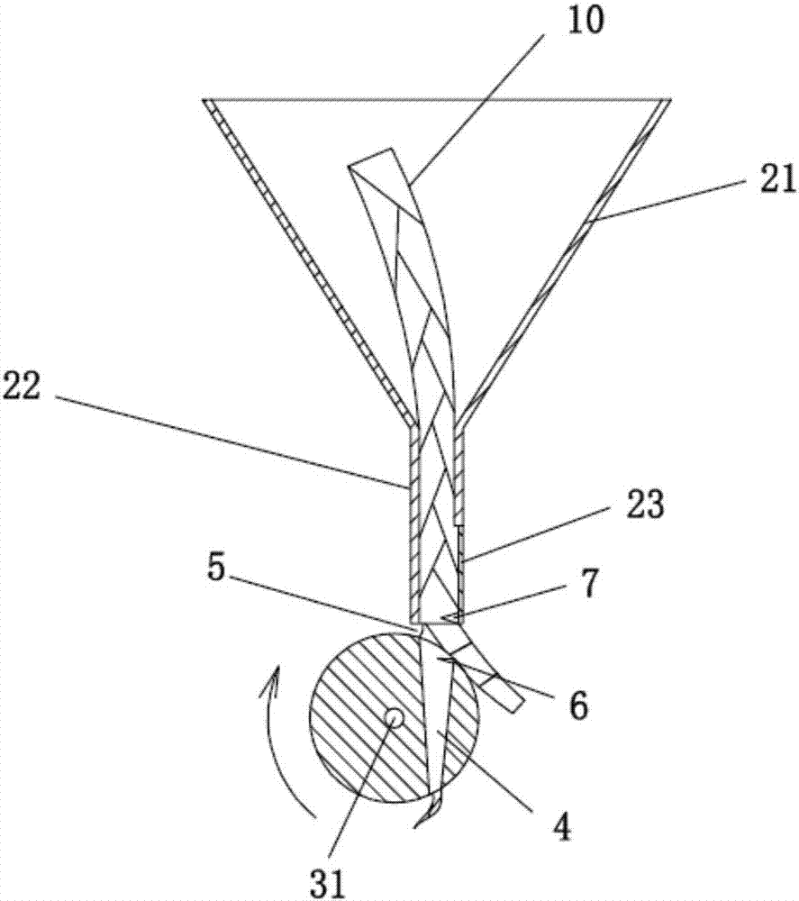 Peeling device for elongated bamboo shoot