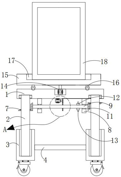 Electric appliance cabinet positioning device convenient for direction adjustment