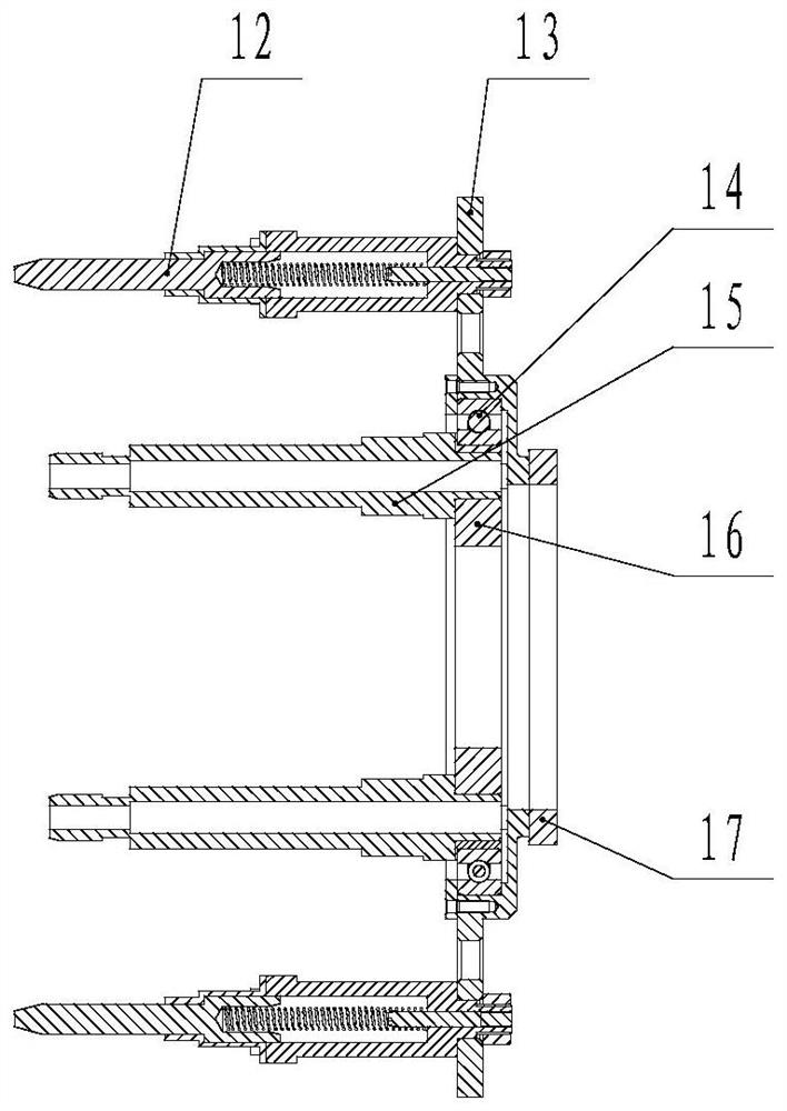 Measuring machine for automatic tightening, hole alignment and pretightening force of hub adjusting nut with hole and method of use thereof