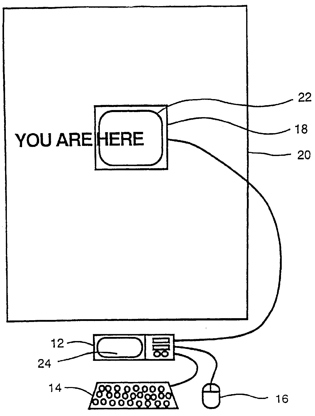 Virtual computer monitor