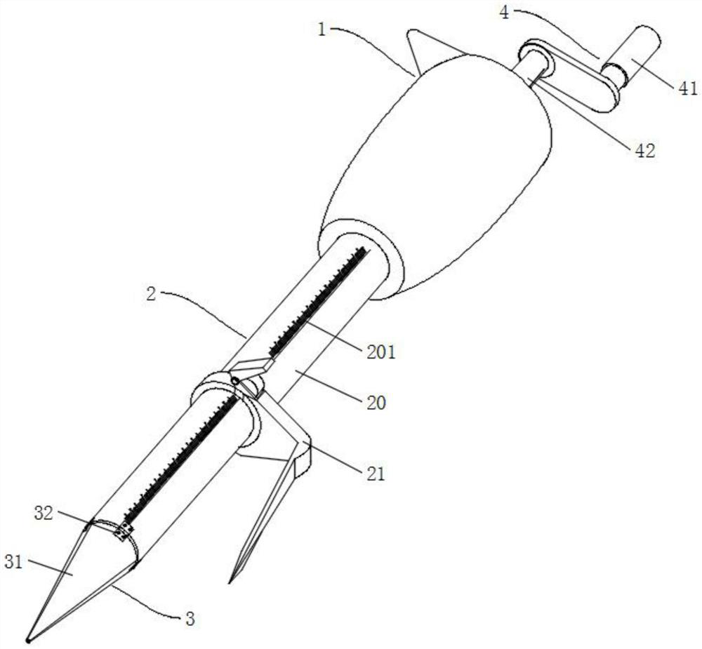 Fertilization device based on soil desertification remediation