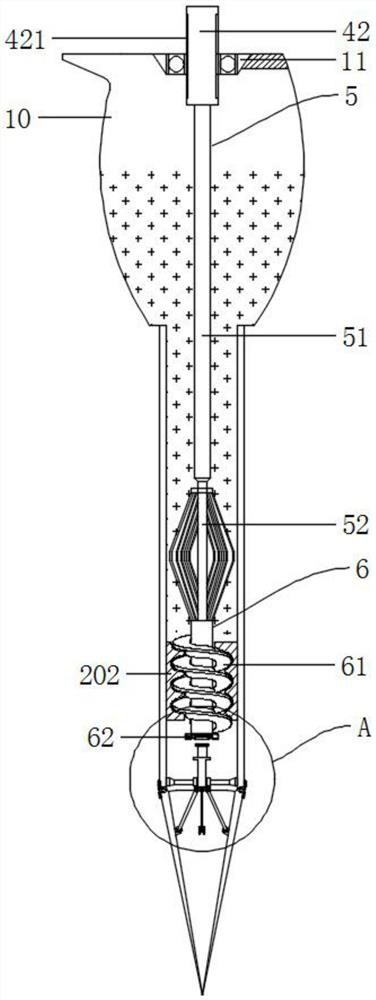 Fertilization device based on soil desertification remediation