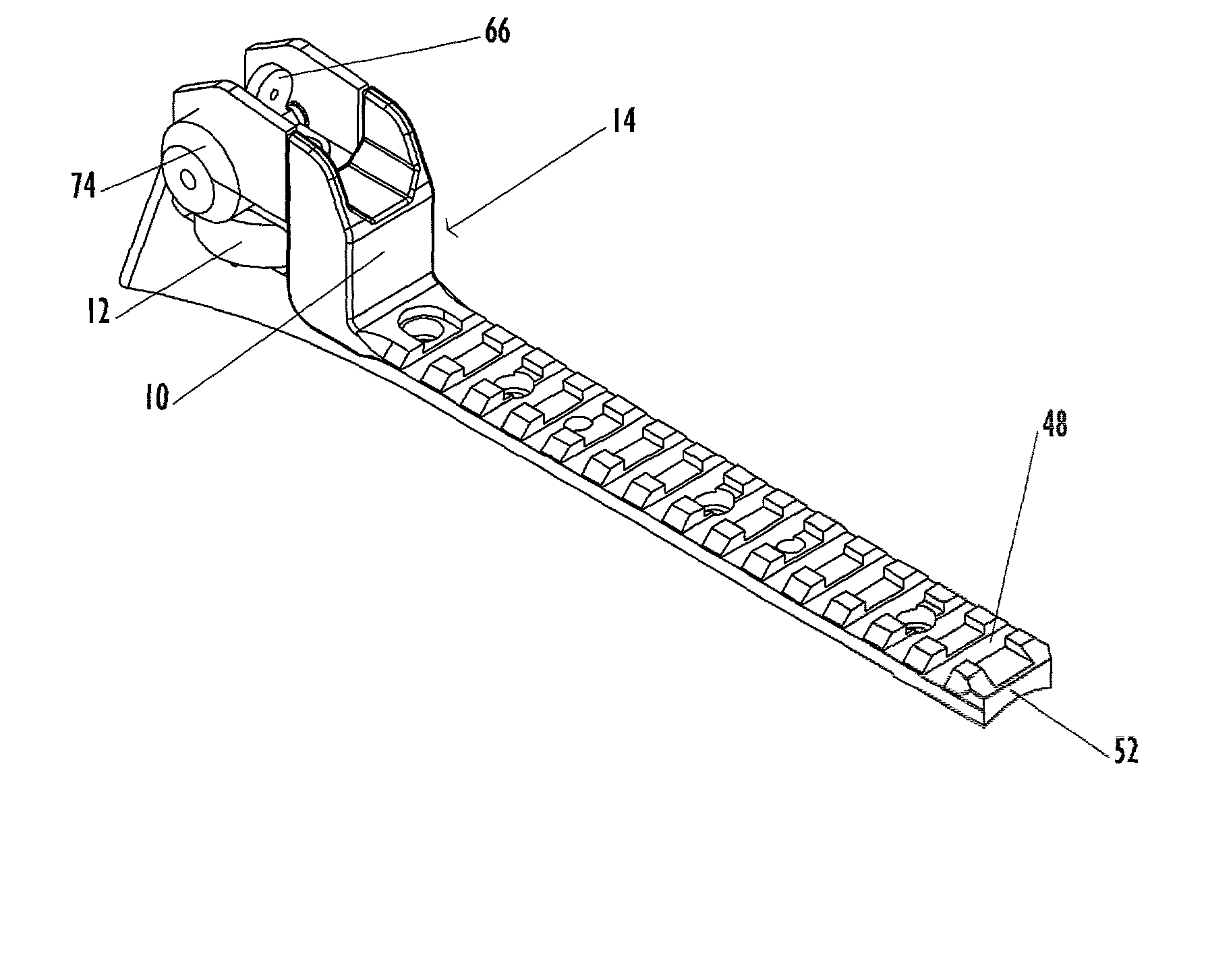 Front and rear firearm sights