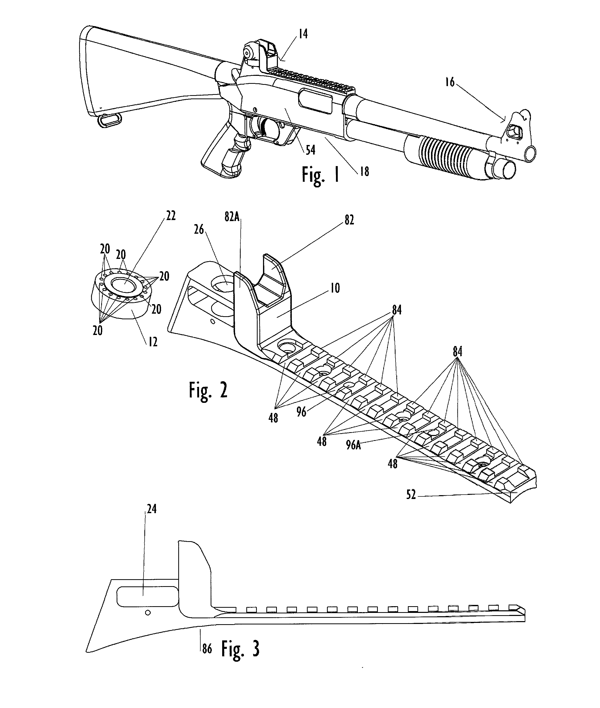 Front and rear firearm sights