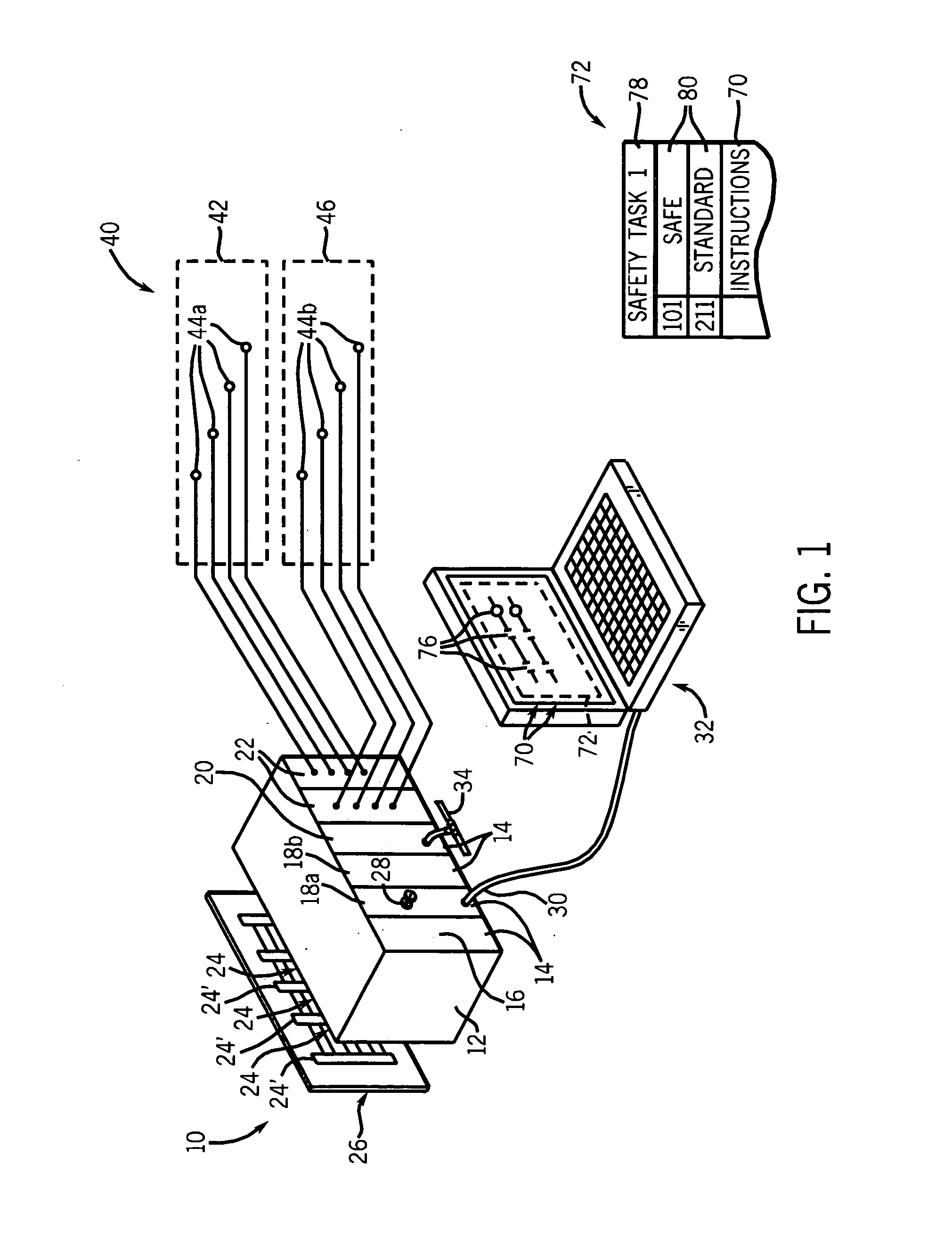 Safety controller with hardware memory lock