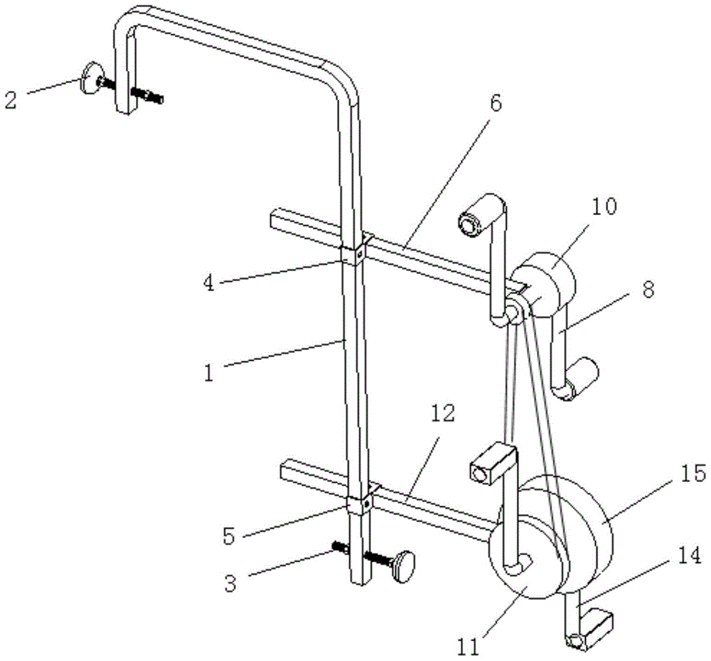 Underwater Hand Cart Upper and Lower Limb Cooperative Training Device