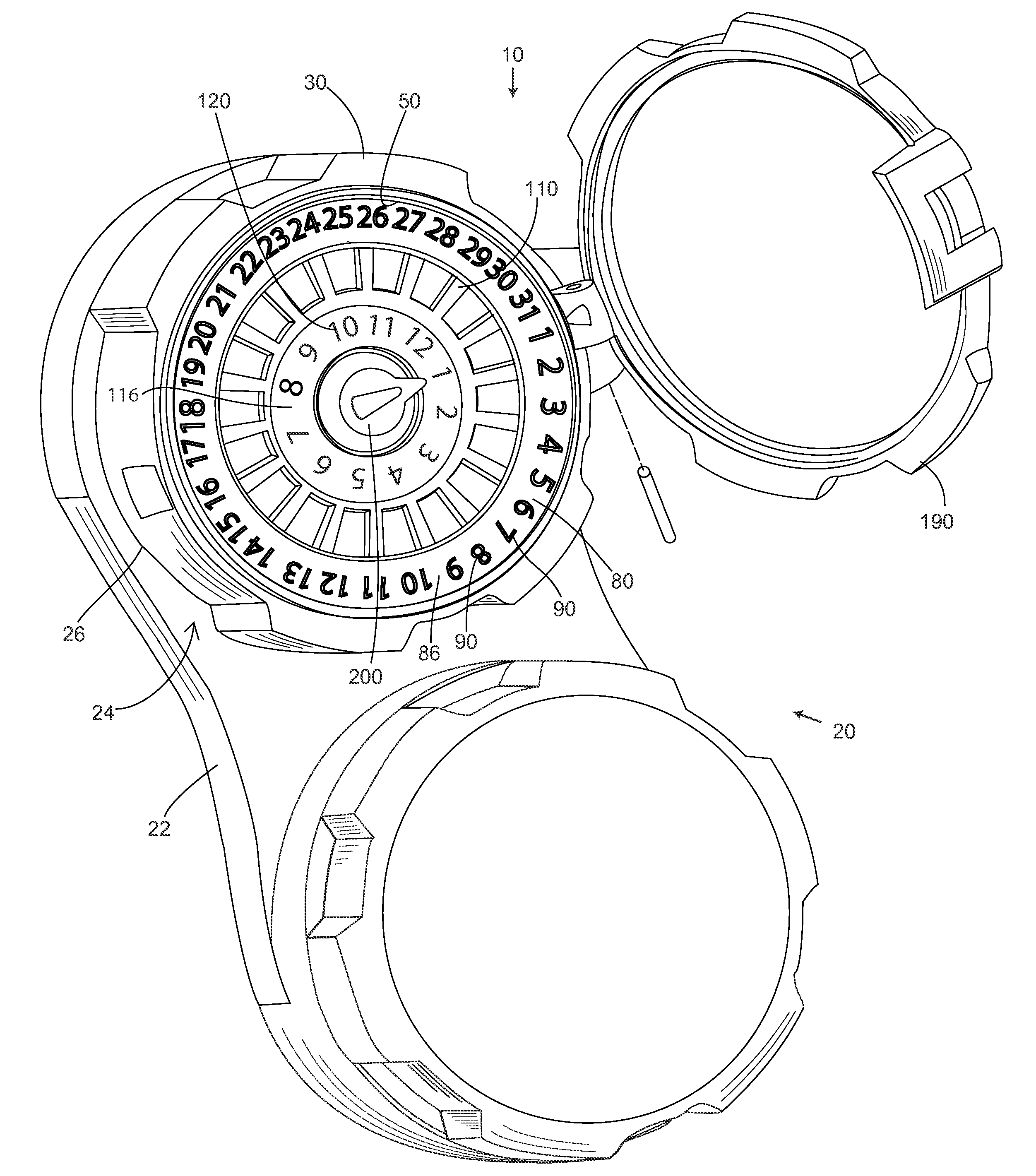 Contact Lens Case with Date Storing Feauture