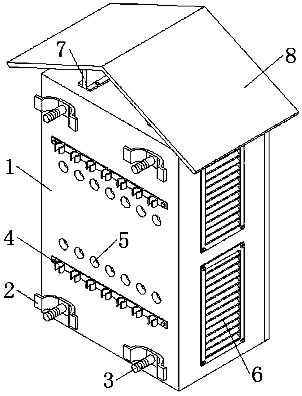 An indoor photoelectric integrated optical fiber composite low-voltage power cable distribution box