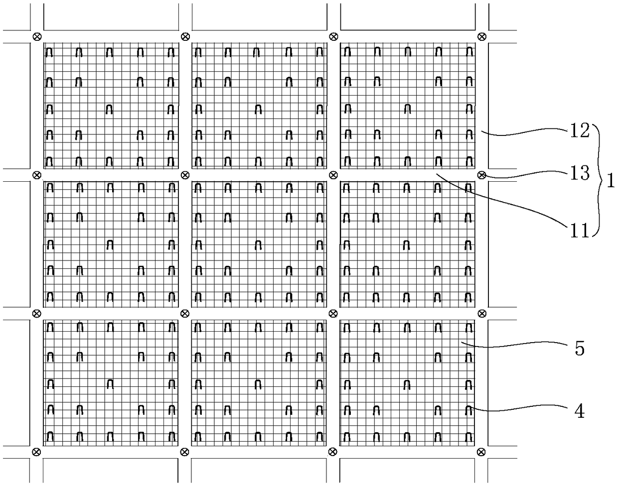 Slope ecological protective structure and construction method thereof