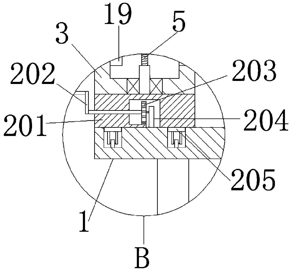 Vacuum glass repairing device used for polishing