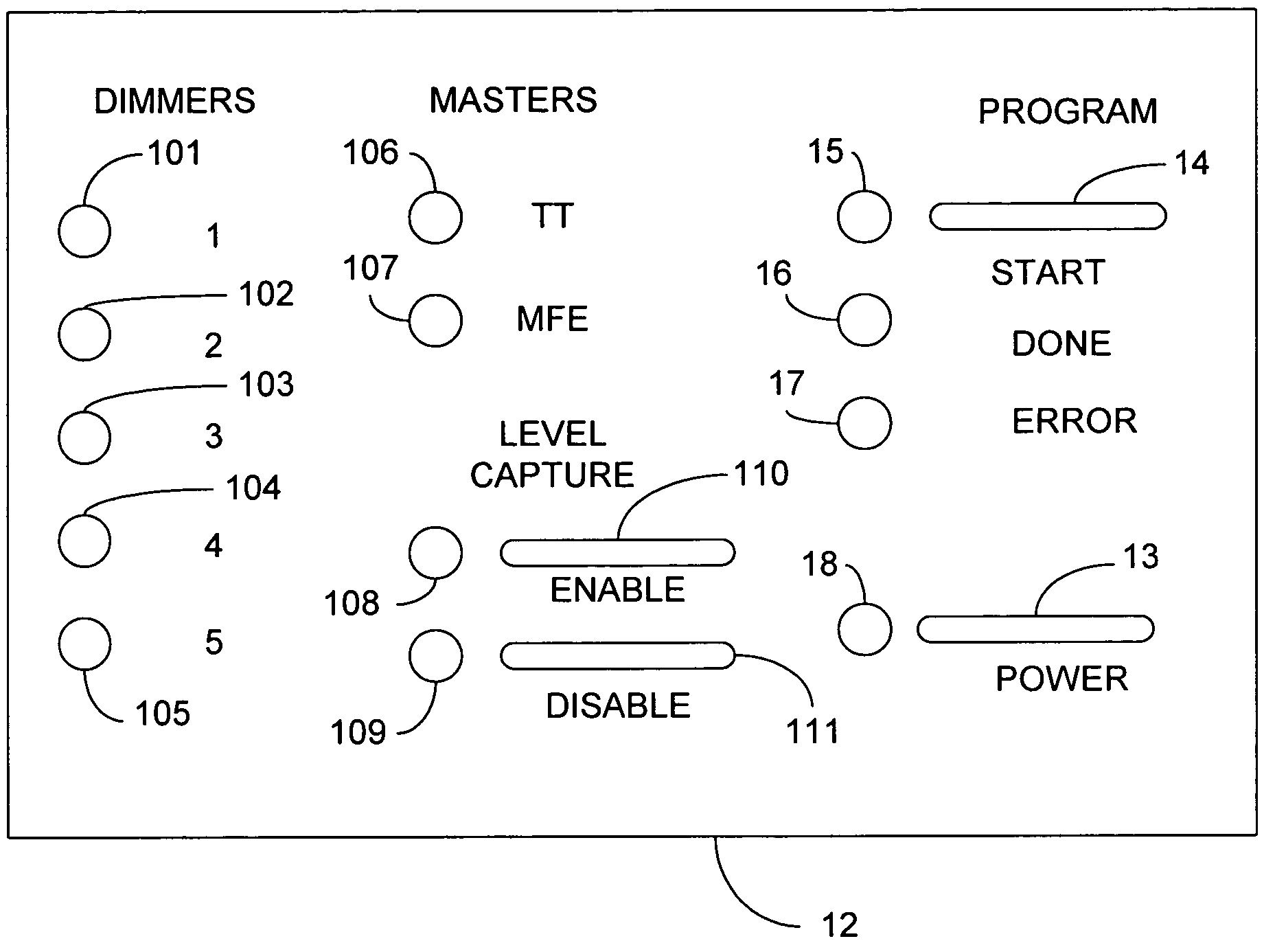 Radio frequency lighting control system programming device and method