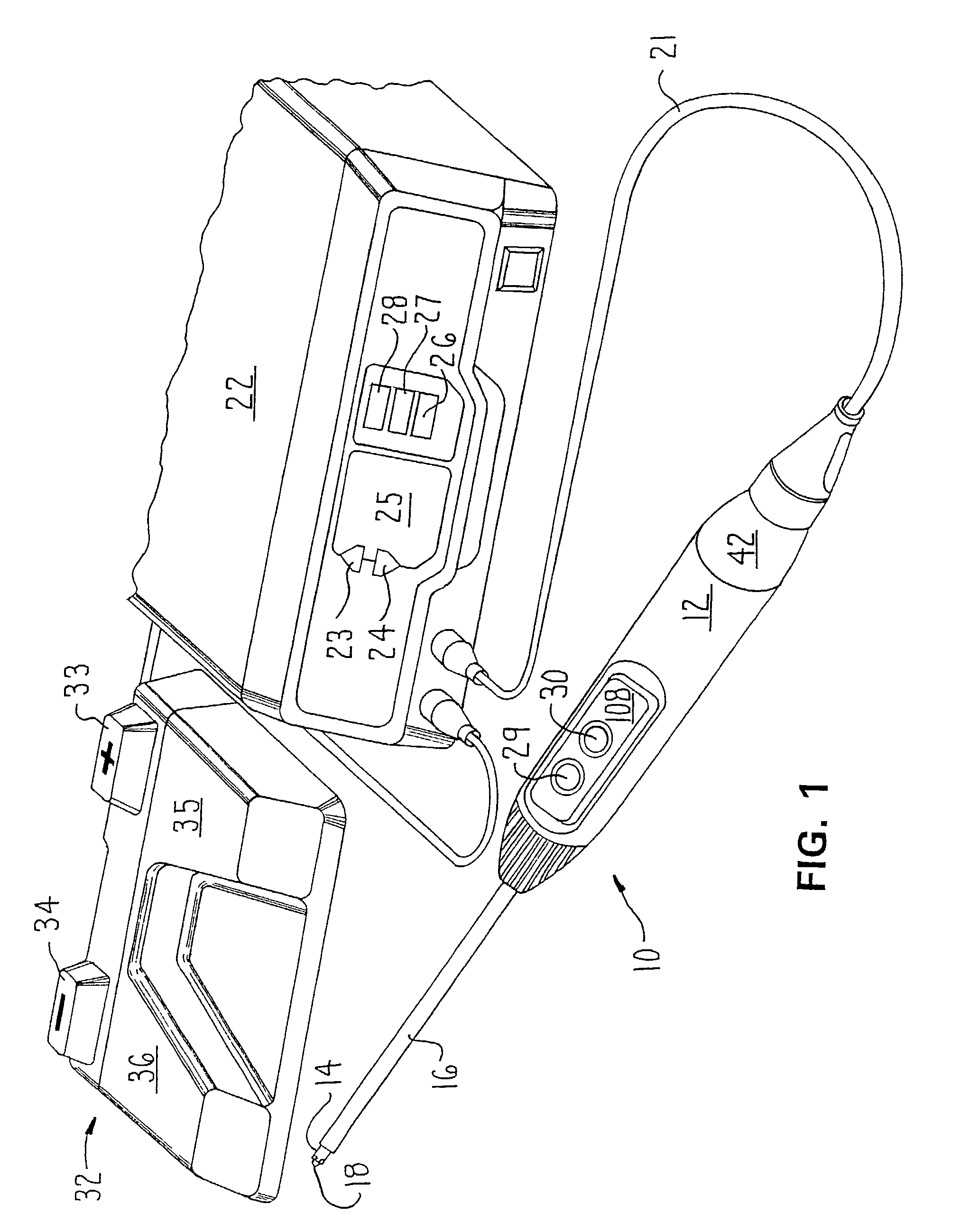 System and method for regulating an amount of thermal energy generated by an electrosurgical tool