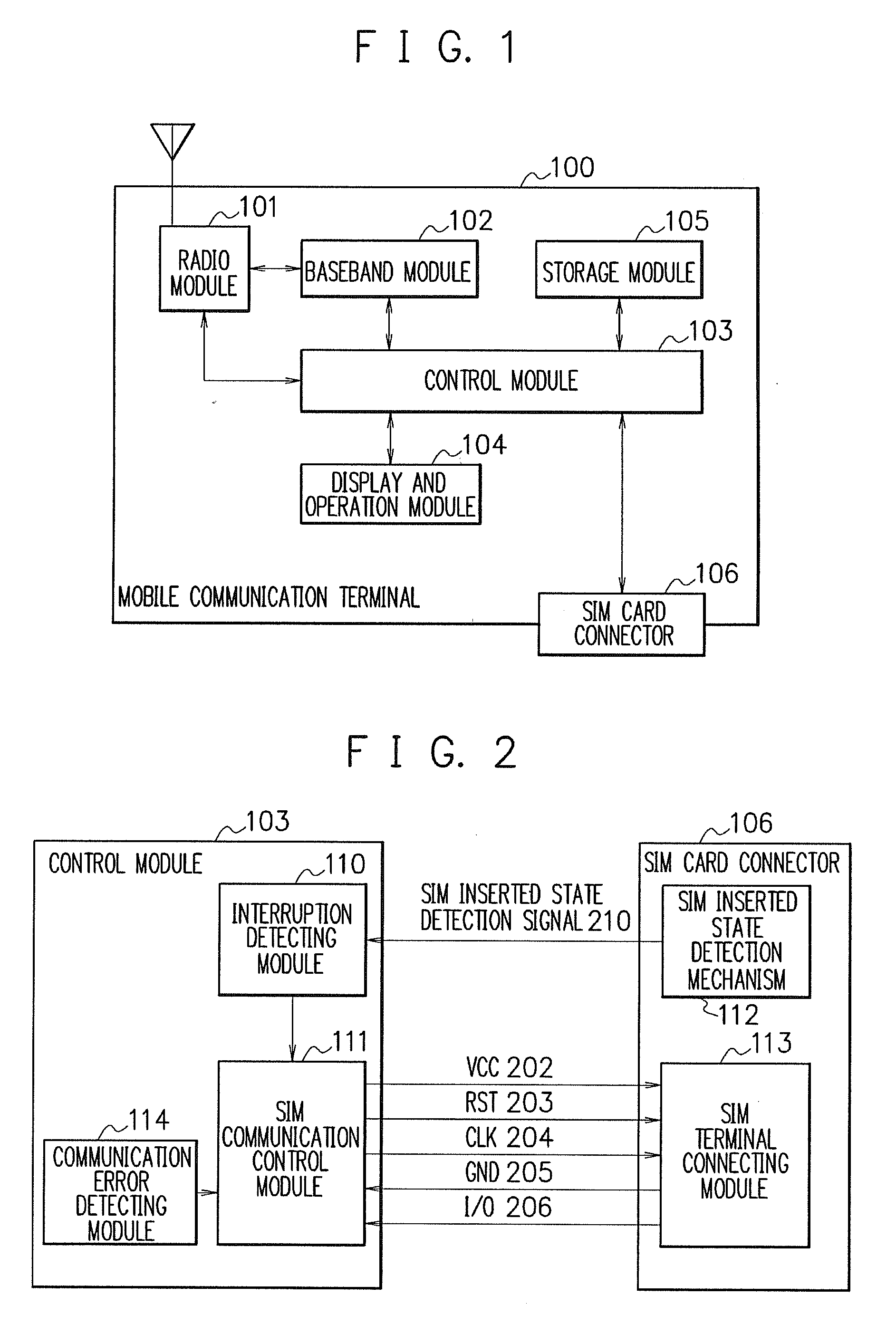 Mobile communication terminal and mobile communication method