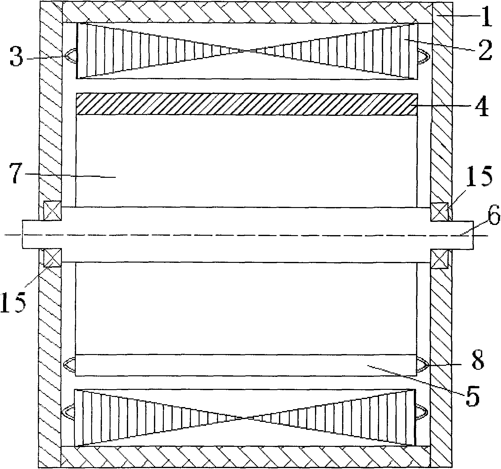 Mixed excitation magnetoelectric machine adopting harmonic excitation