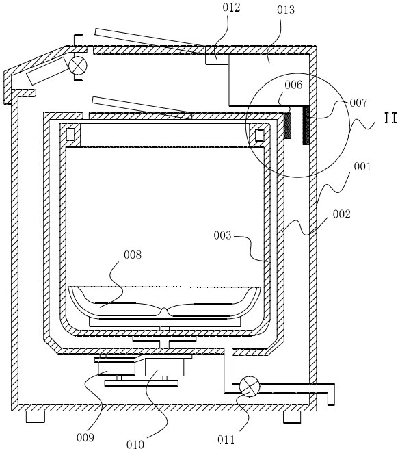 Low-noise washing machine with box-shaped detergent instant dissolver