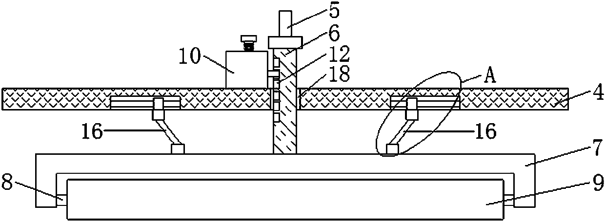 Car foot mat cutting machine with adjusting function