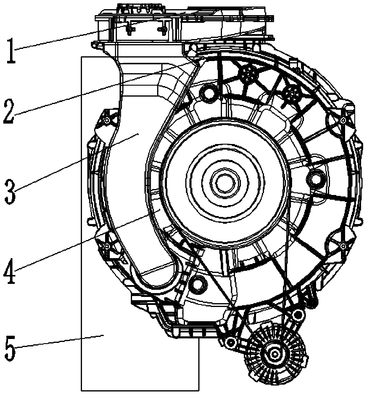 Drying device for recycling condensed water and washing machine