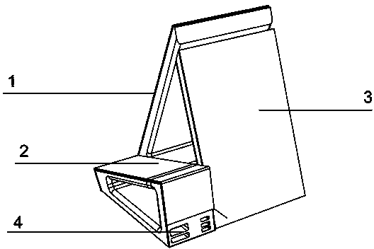 Self-service ordering settlement device and using method thereof