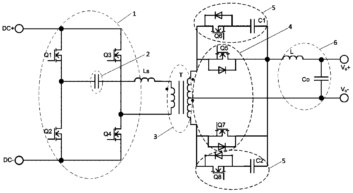 Phase-shifted full-bridge converter, soft start method and soft start device thereof