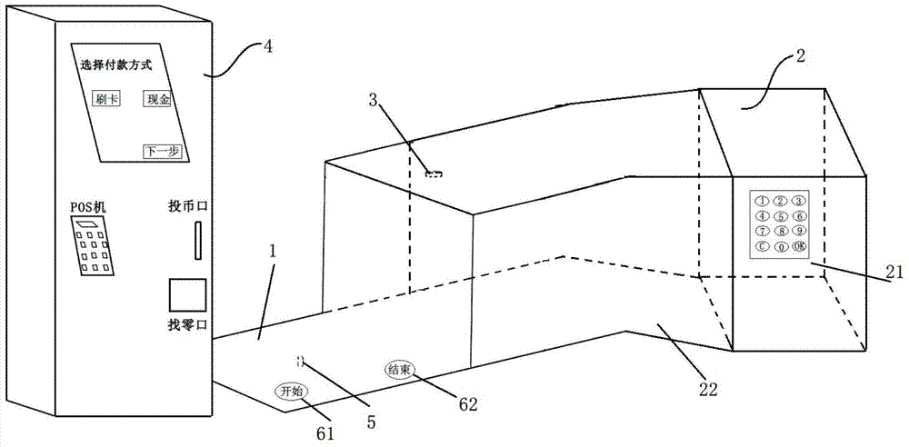 Self-service shopping checkout device and self-service shopping checkout method