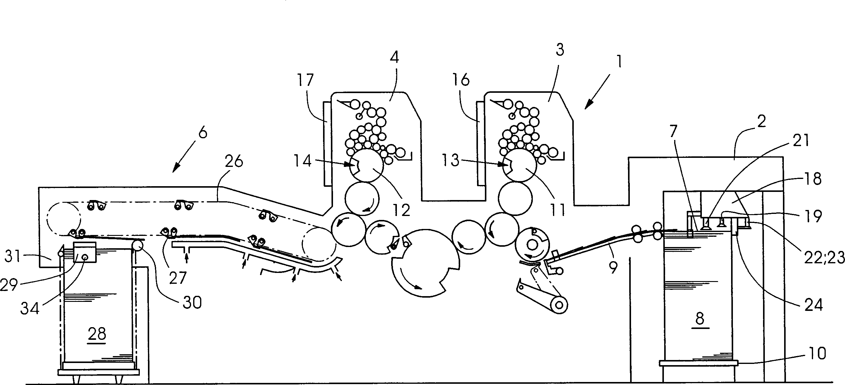 Device for forming single-sheet paper stack