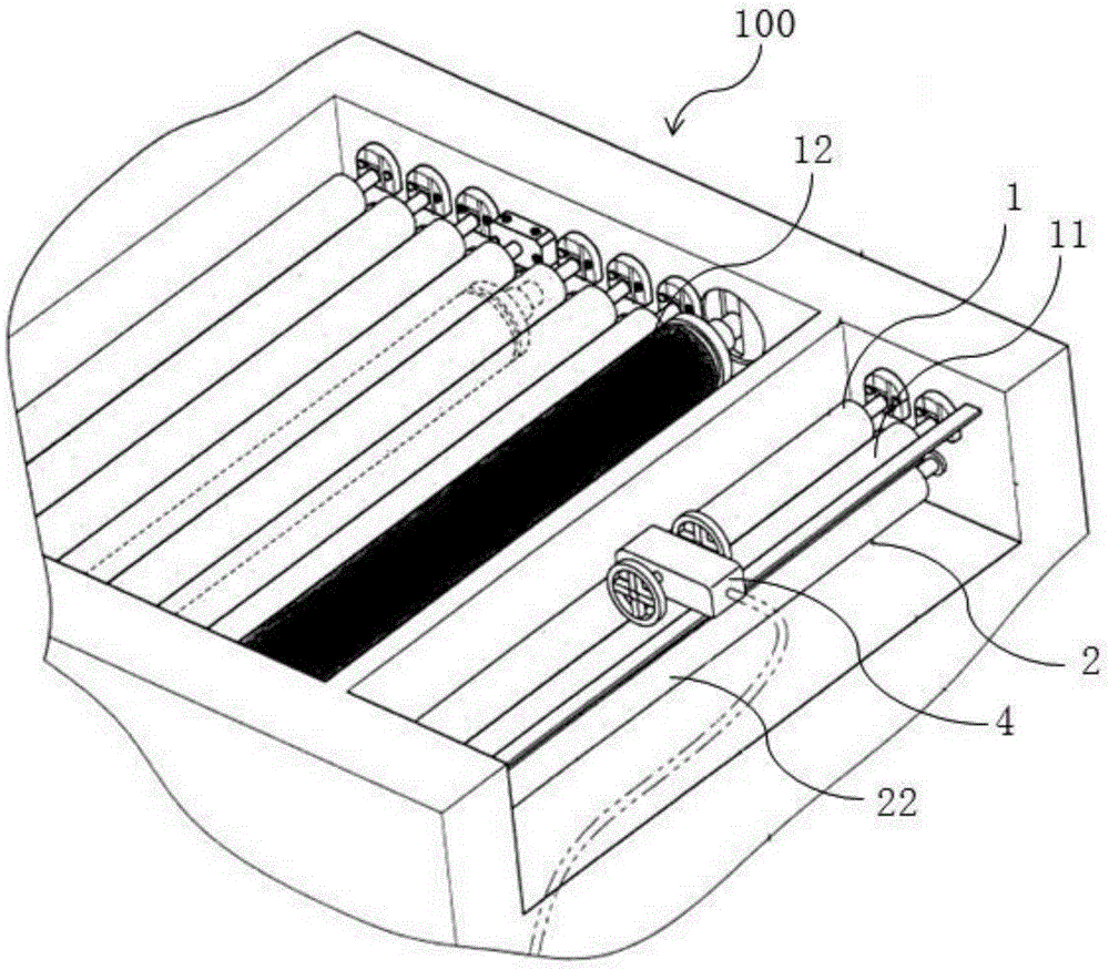 Flexible circuit board rolling cleaning device