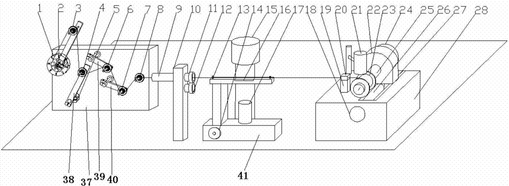 Full-fiber sensing probe winding device and winding method